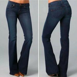 J BRAND Babe Bell Bottom Flare Jeans Dark Blue Size 27